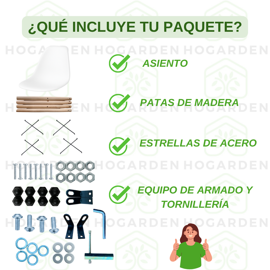 Silla Eames Minimalista Blanca