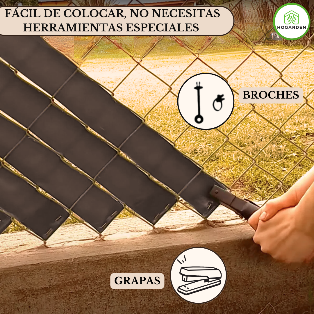 Cinta Rompeviento Café Para Malla Ciclónica 10m2