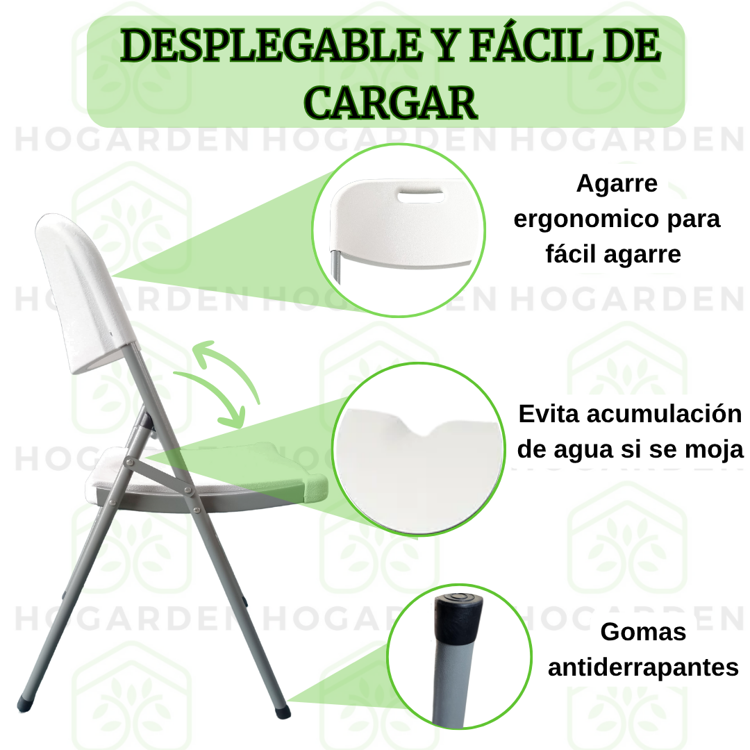 Silla Plegable Blanca