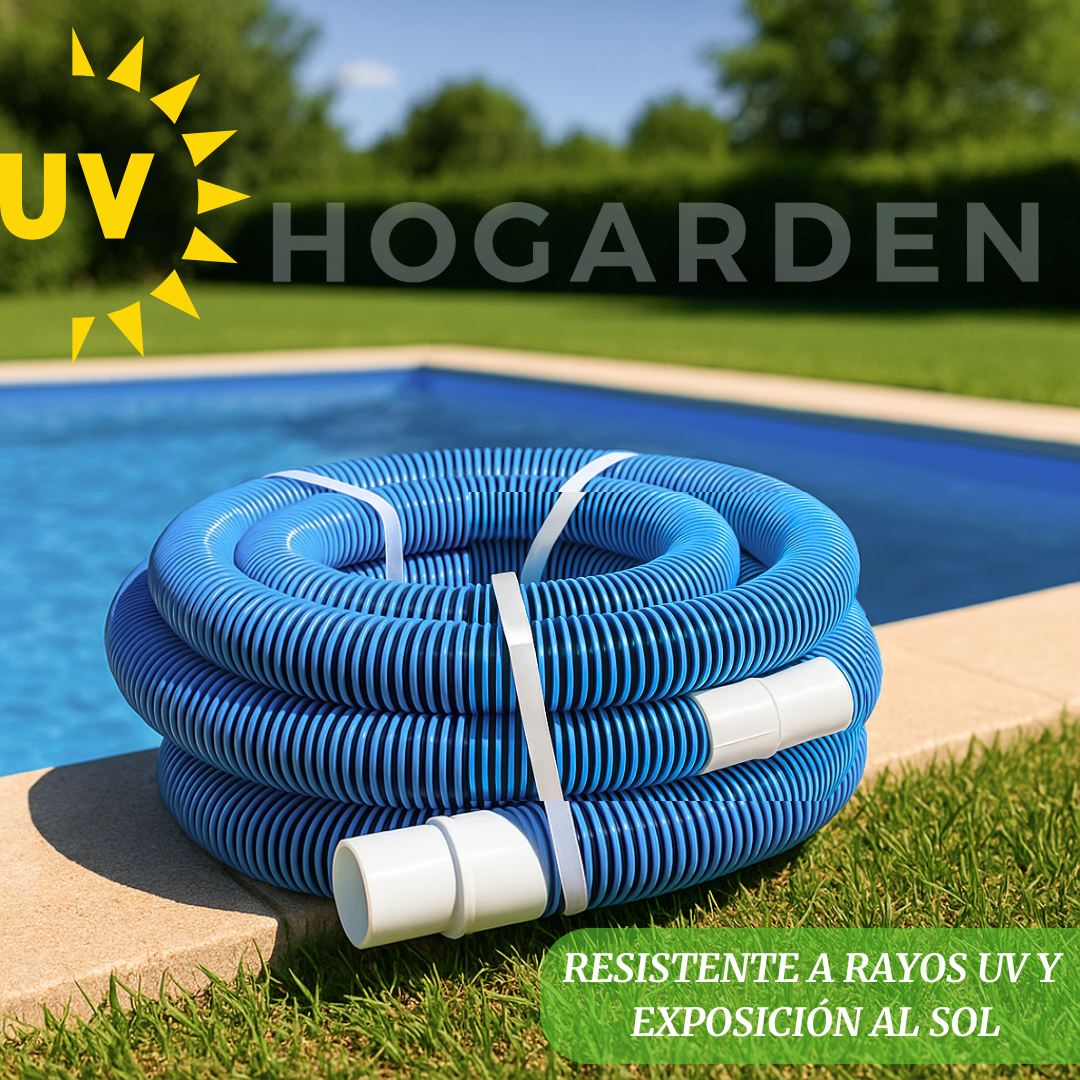 Combo Manguera 12 Con Adaptador Para Limpiar Alberca