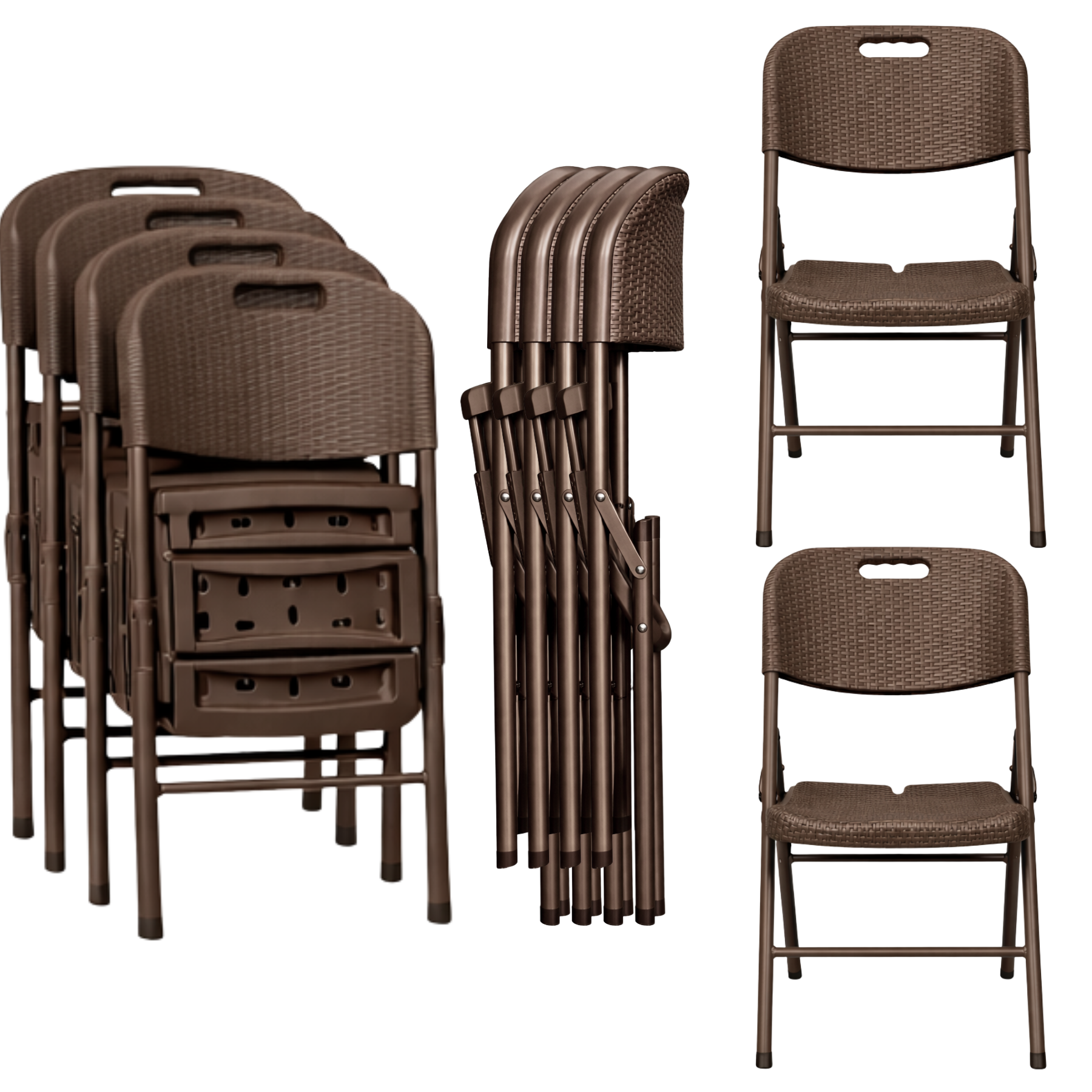 Silla Plegable Reforzada Rattan