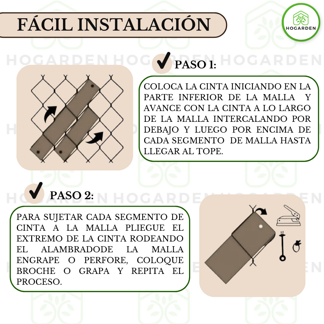 Cinta Rompeviento Café Para Malla Ciclónica 10m2