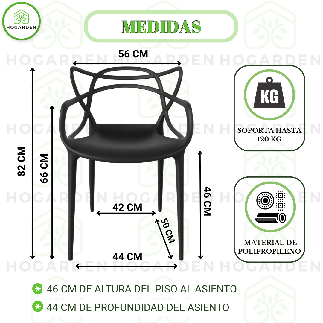 Silla Gato Master Negro Para Eventos