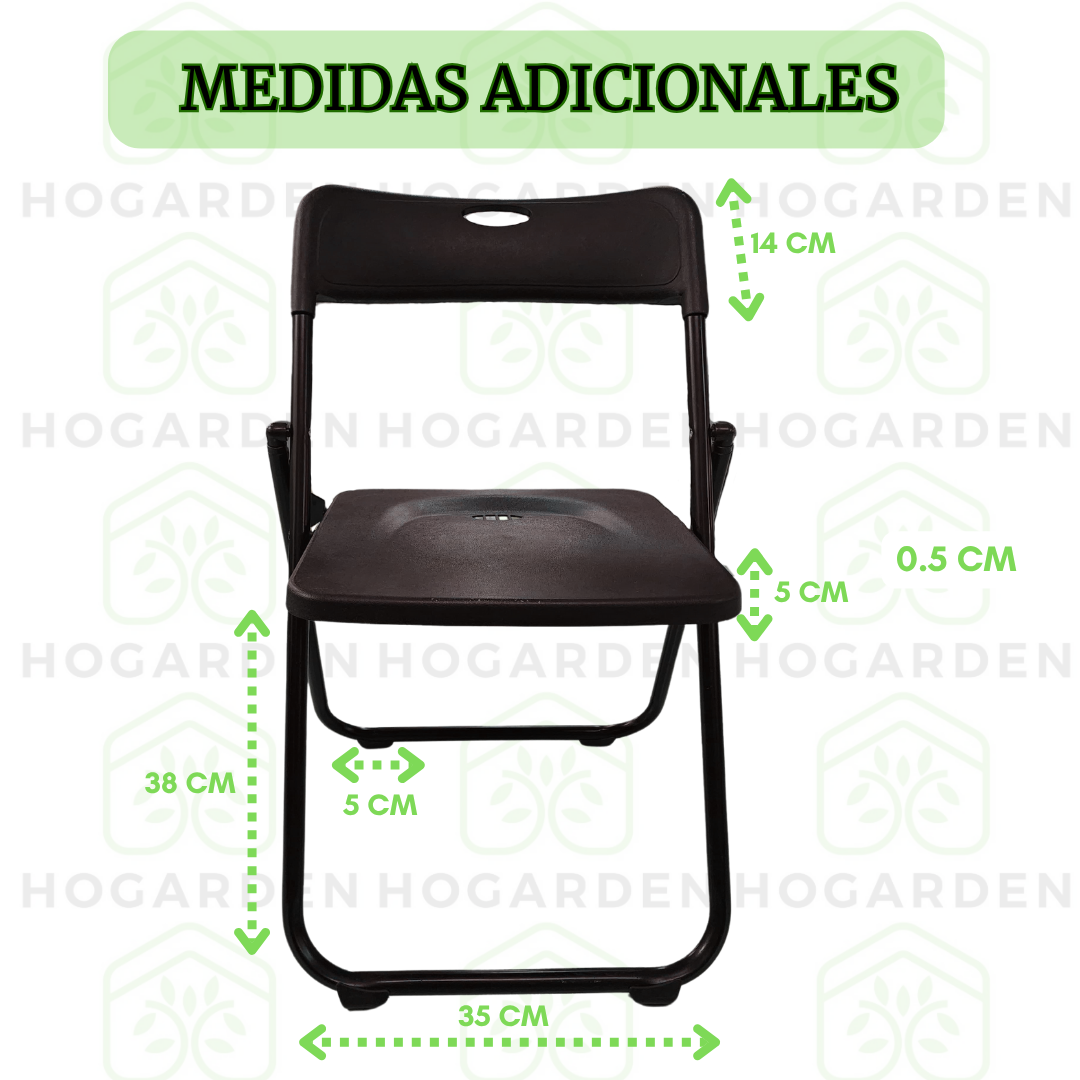 Silla Plegable Negra