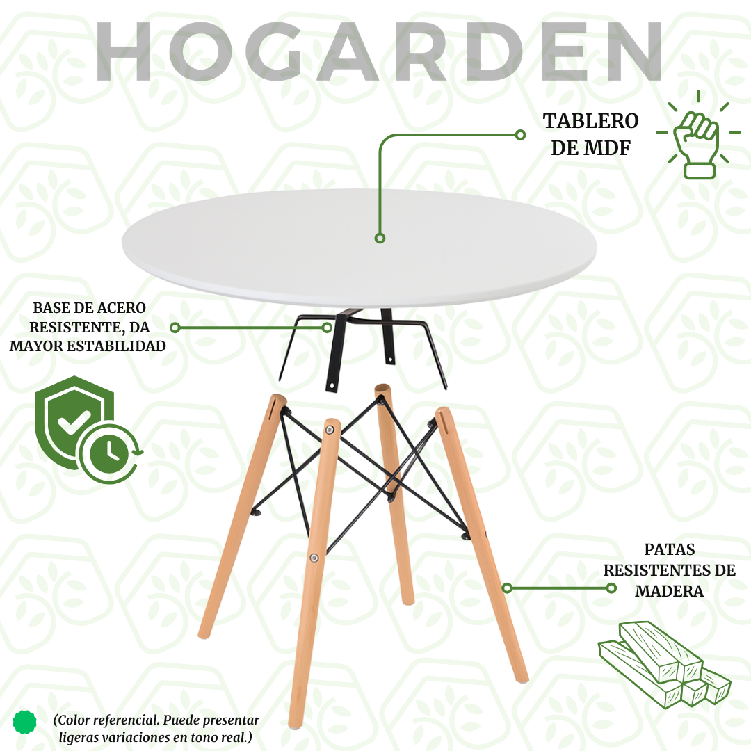 Mesa Eames Blanca Redonda