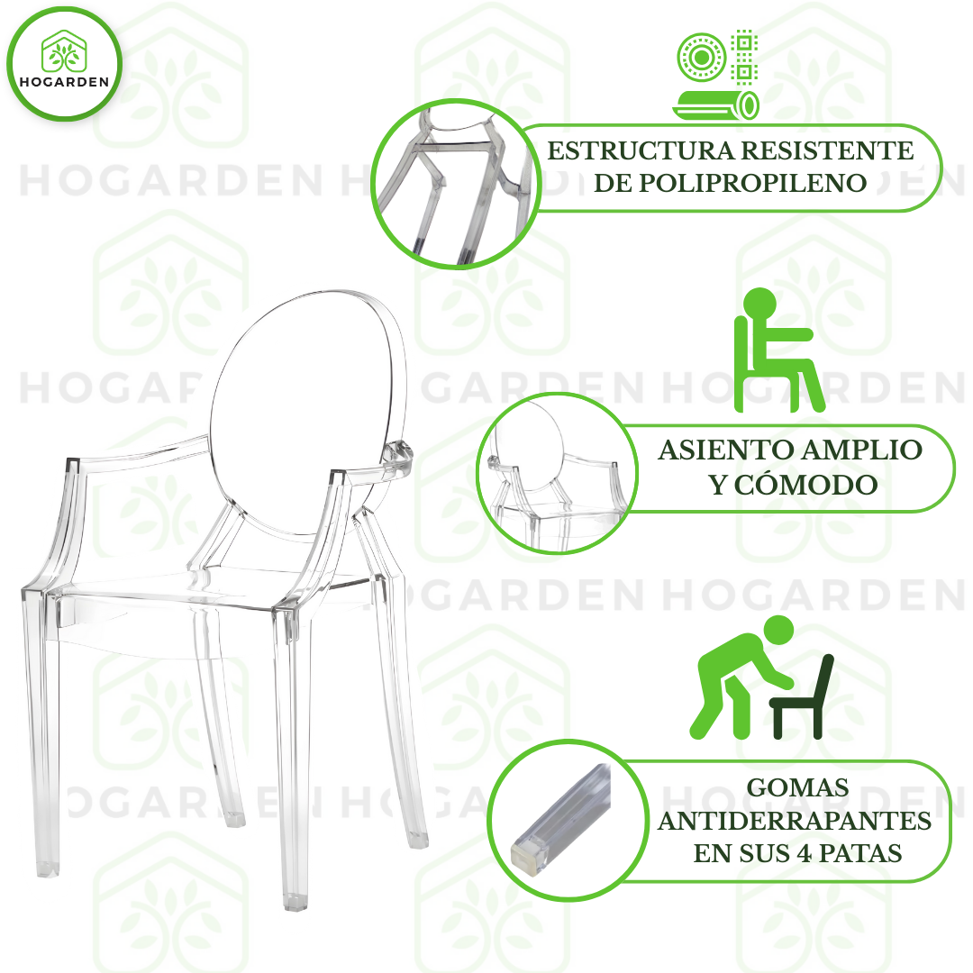 Silla Ghost Transparente Para Eventos