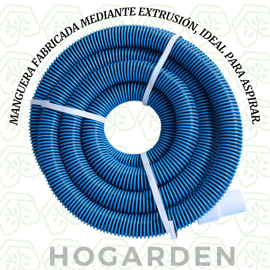 Combo Manguera 12 Con Adaptador Para Limpiar Alberca
