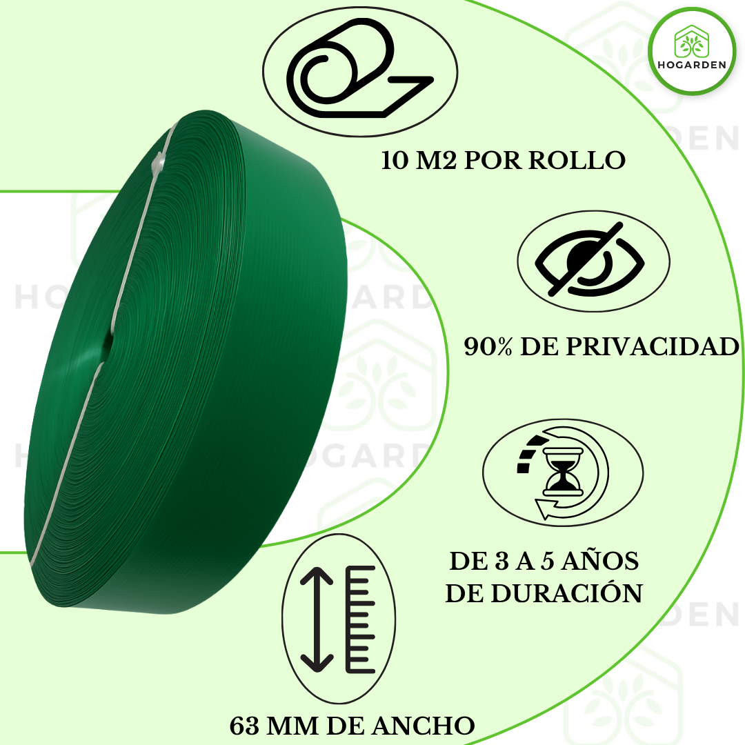 Cinta Rompeviento Verde Para Malla Ciclónica 10m2