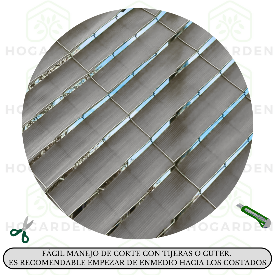 Cinta Rompeviento Plata Para Malla Ciclónica 10m2