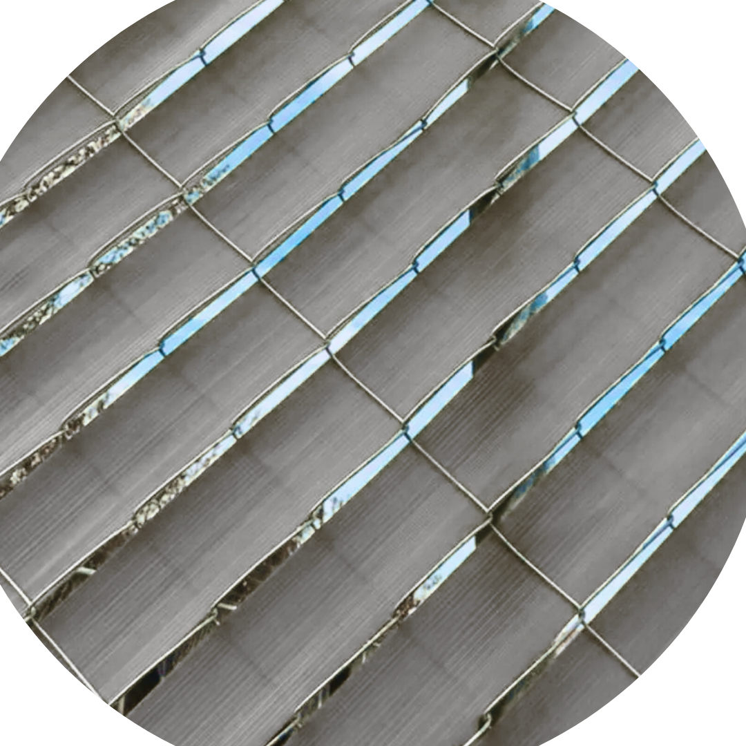 Cinta Rompeviento Plata Para Malla Ciclónica 10m2