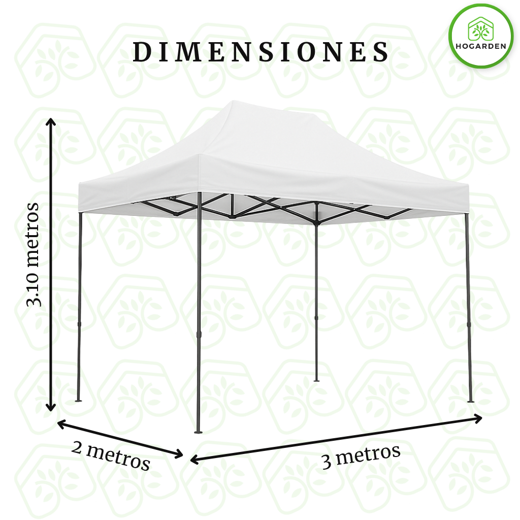 Carpa Plegable Blanca 2x3 M