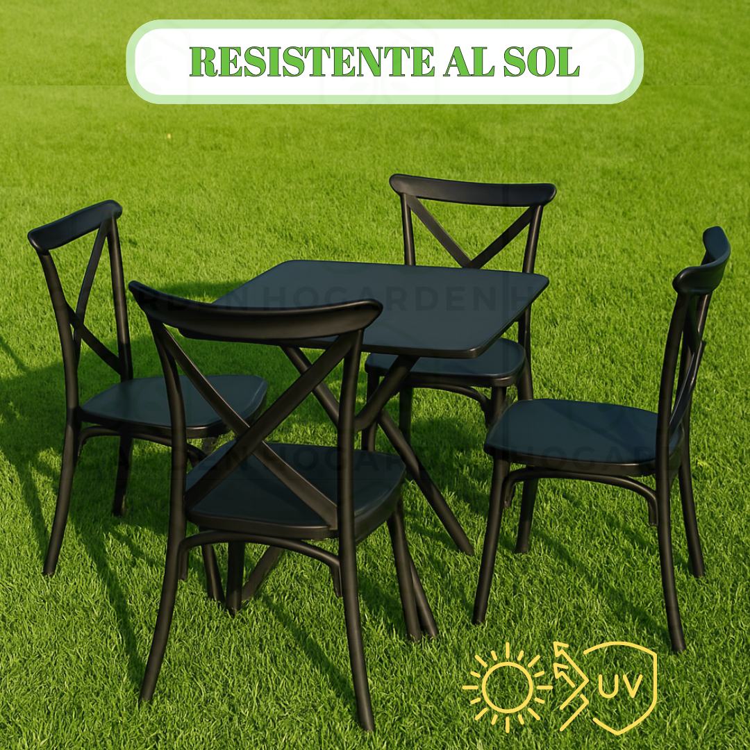 Silla Crossback Negro Para Eventos