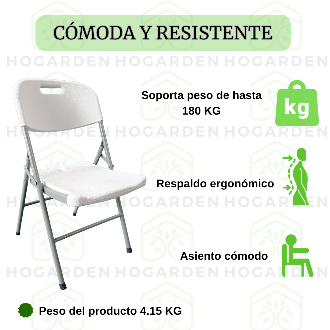 Silla Plegable Blanca