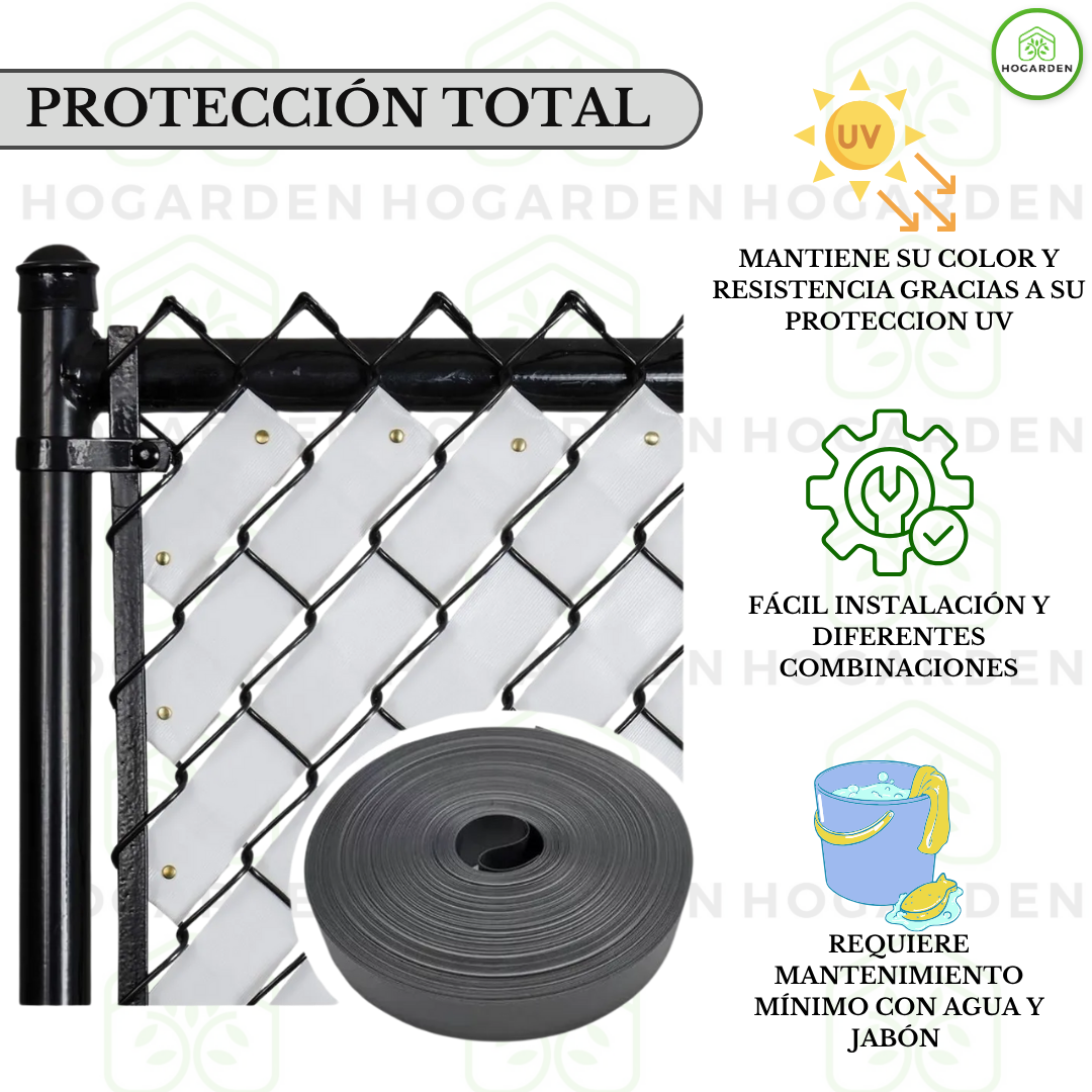 Cinta Rompeviento Plata Para Malla Ciclónica 10m2