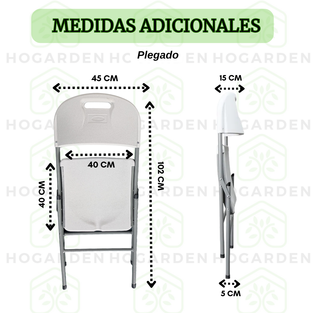 Silla Plegable Blanca