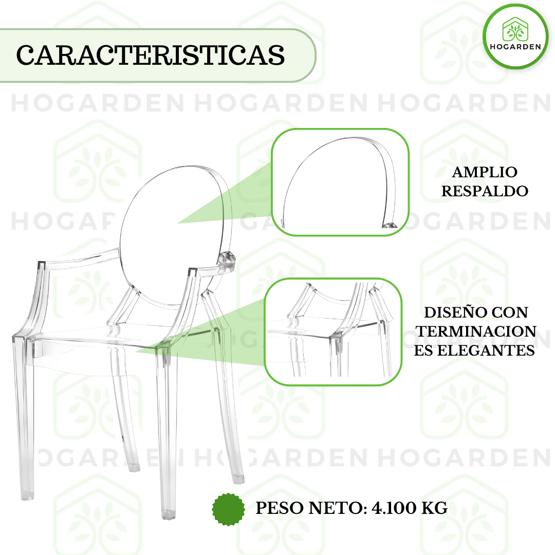 Silla Ghost Transparente Para Eventos