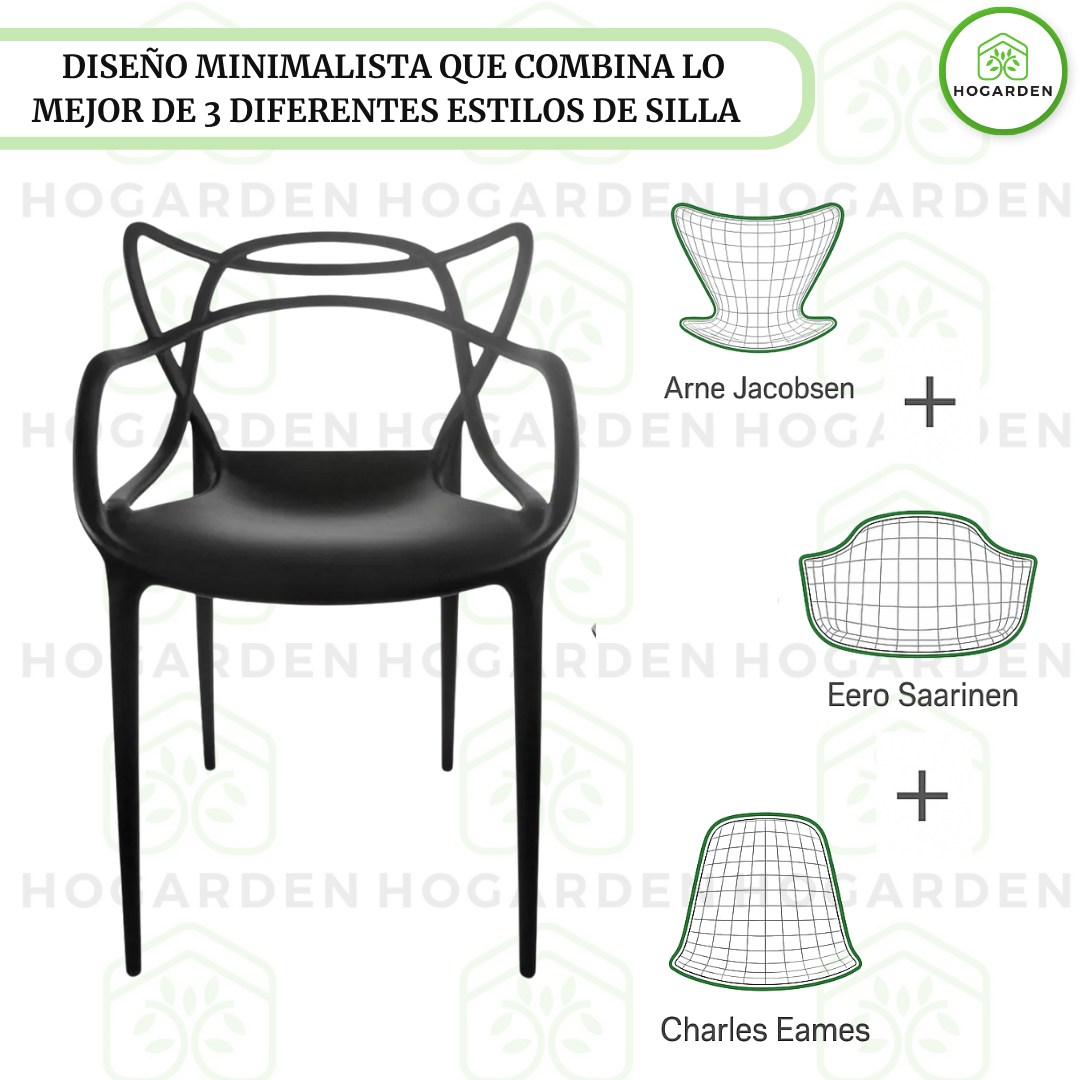 Silla Gato Master Negro Para Eventos