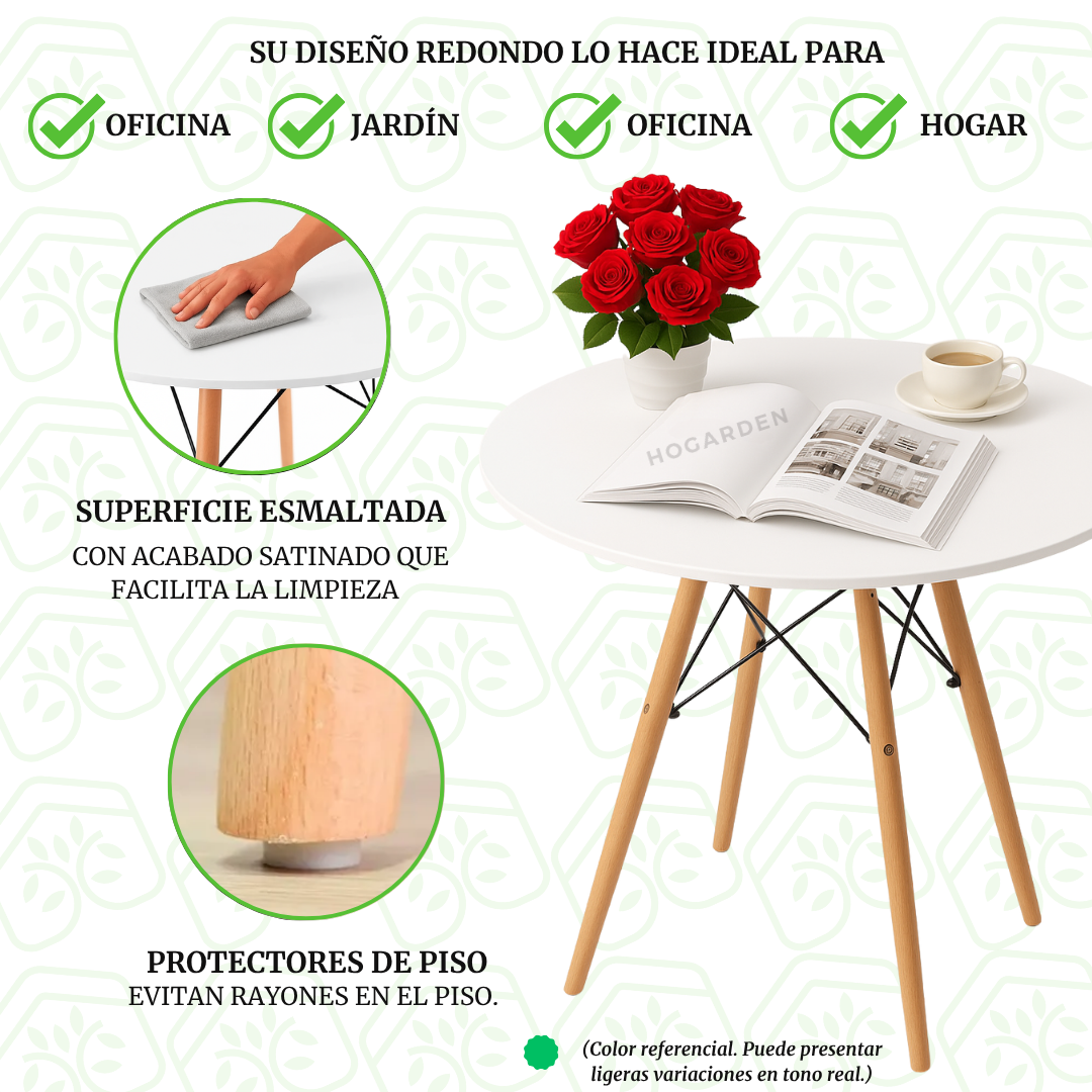 Mesa Eames Blanca Redonda