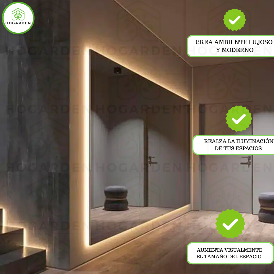 Panel Espejo BCC Acero 1.22x2.44 M Para Decoración