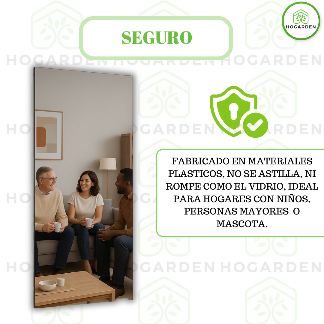 Panel Espejo BCC Acero 1.22x2.44 M Para Decoración