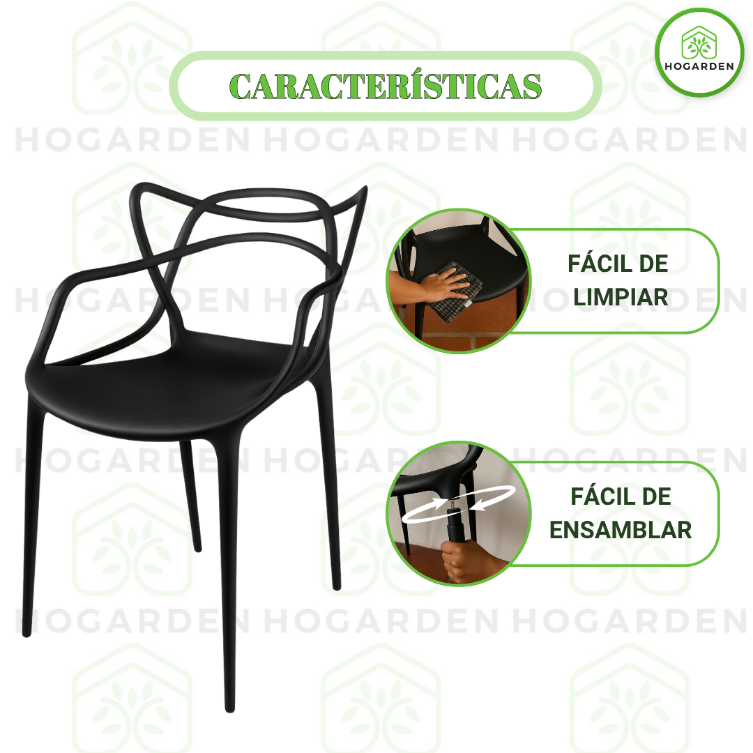 Silla Gato Master Negro Para Eventos