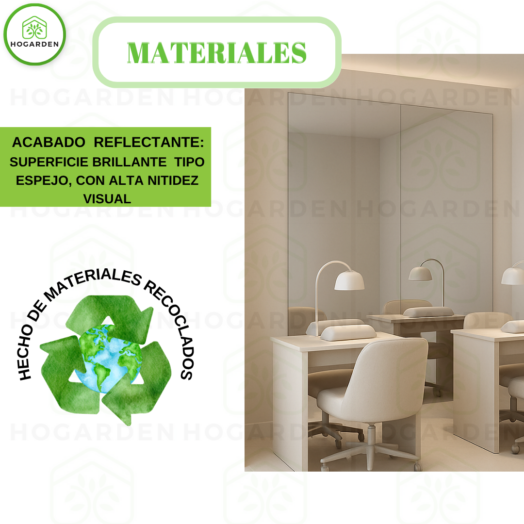 Panel Espejo BCC Acero 1.22x2.44 M Para Decoración