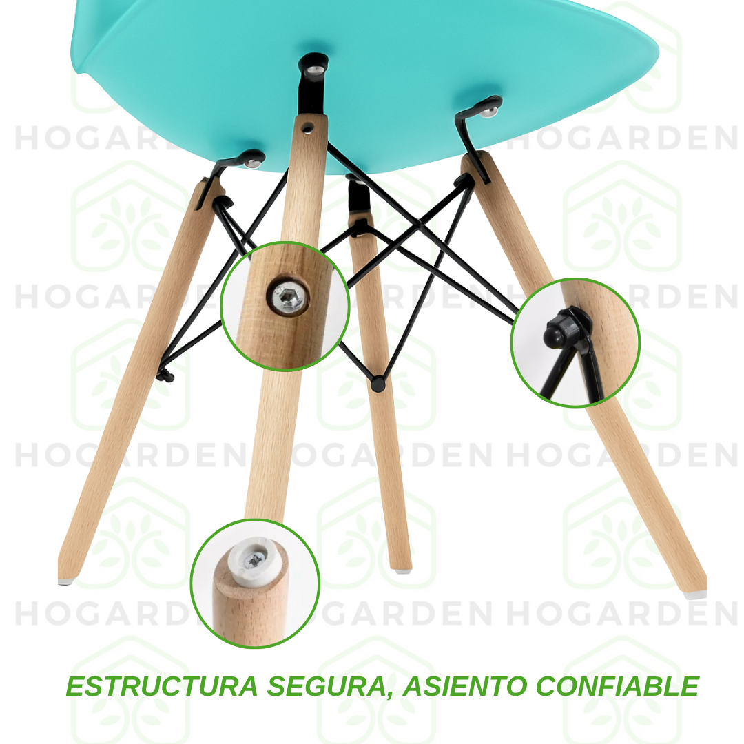 Silla Eames Minimalista Turquesa