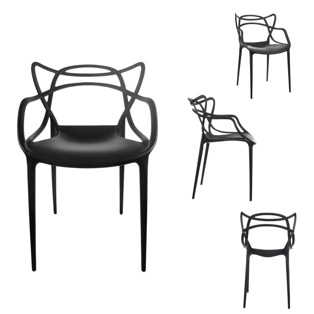 Silla Gato Master Negro Para Eventos