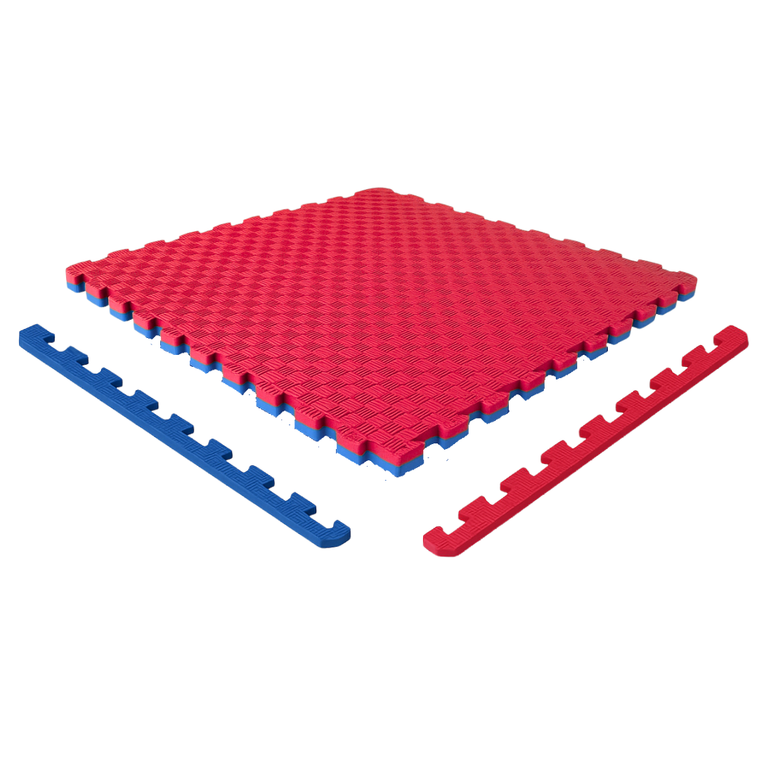 Tatami Piso Artes Marciales Rojo Con Azul