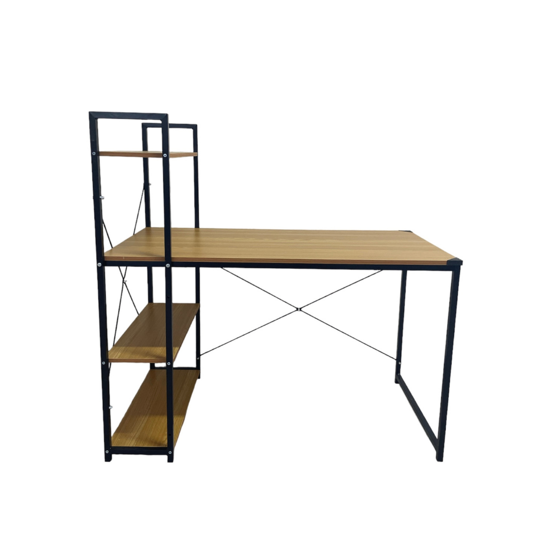 Escritorio Con Repisas Color Madera