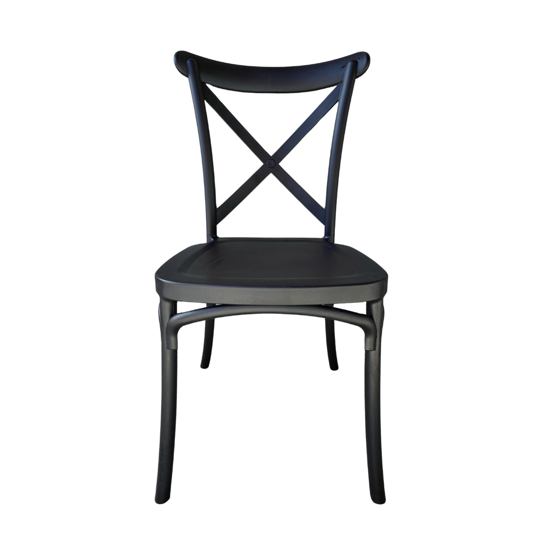 Silla Crossback Negro Para Eventos