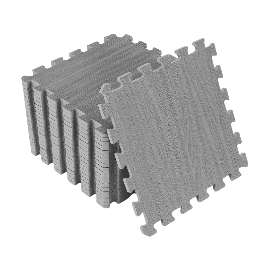 Piso Eva Tipo Madera Gris 1.0cm