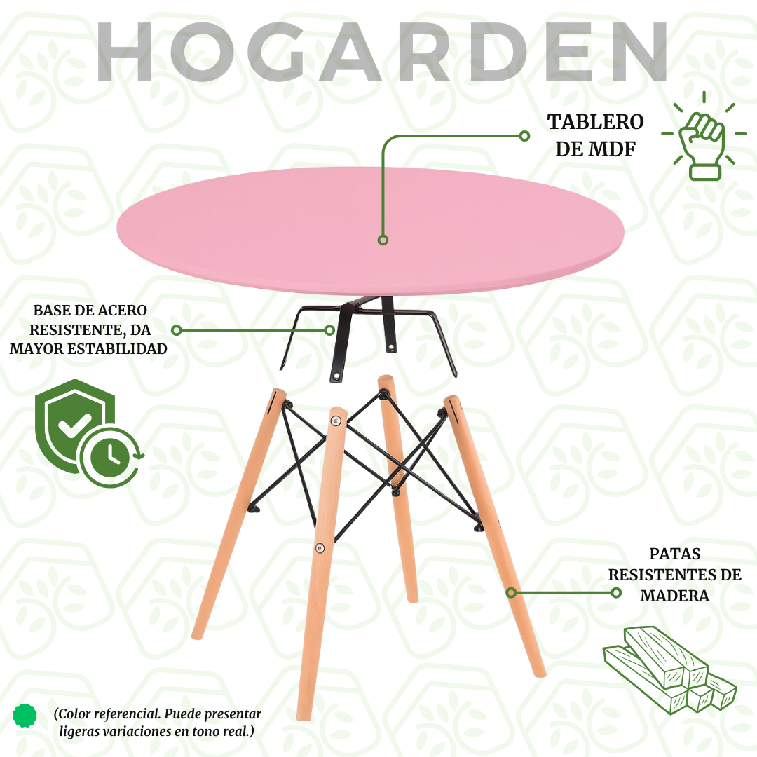 Mesa Eames Rosa Redonda