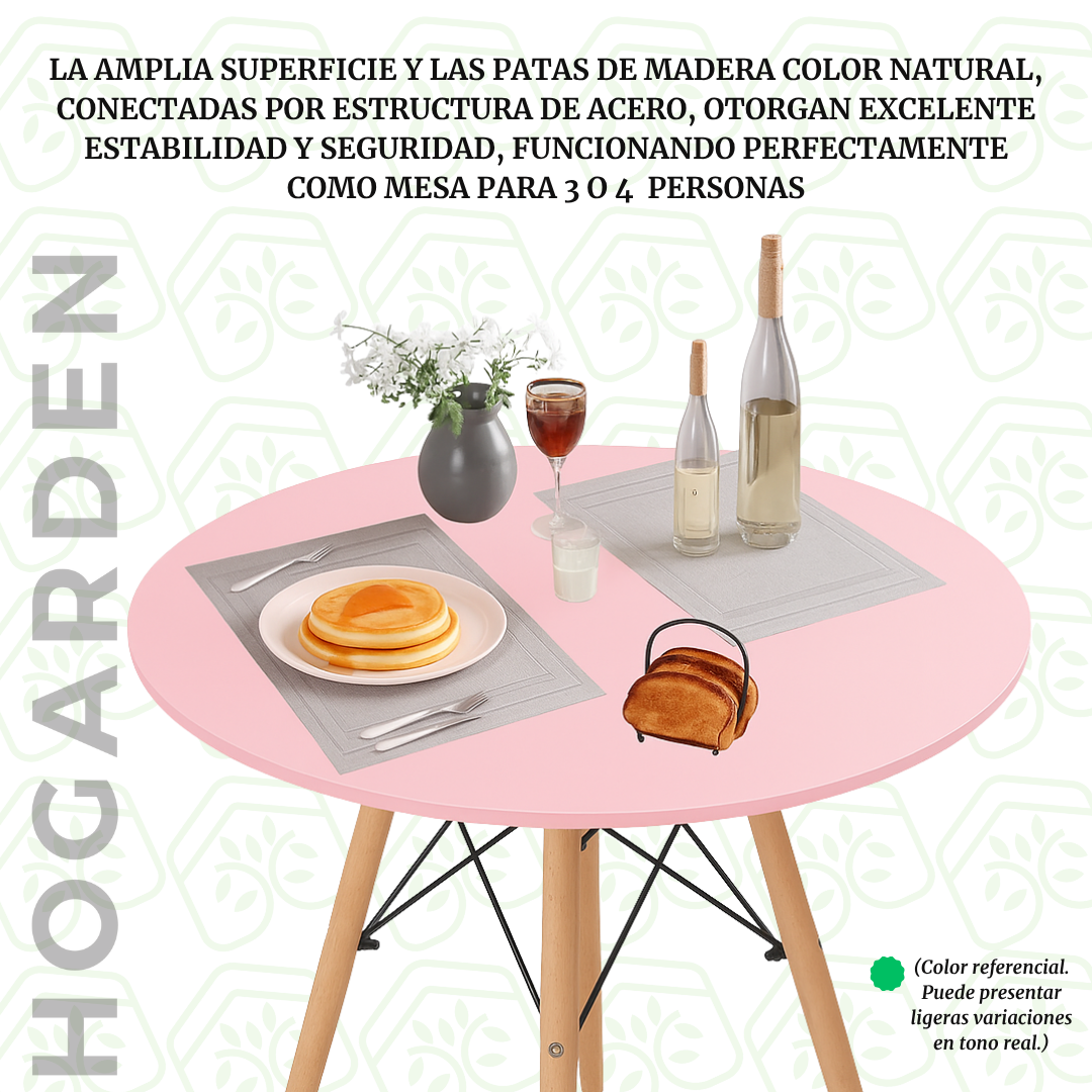 Mesa Eames Rosa Redonda