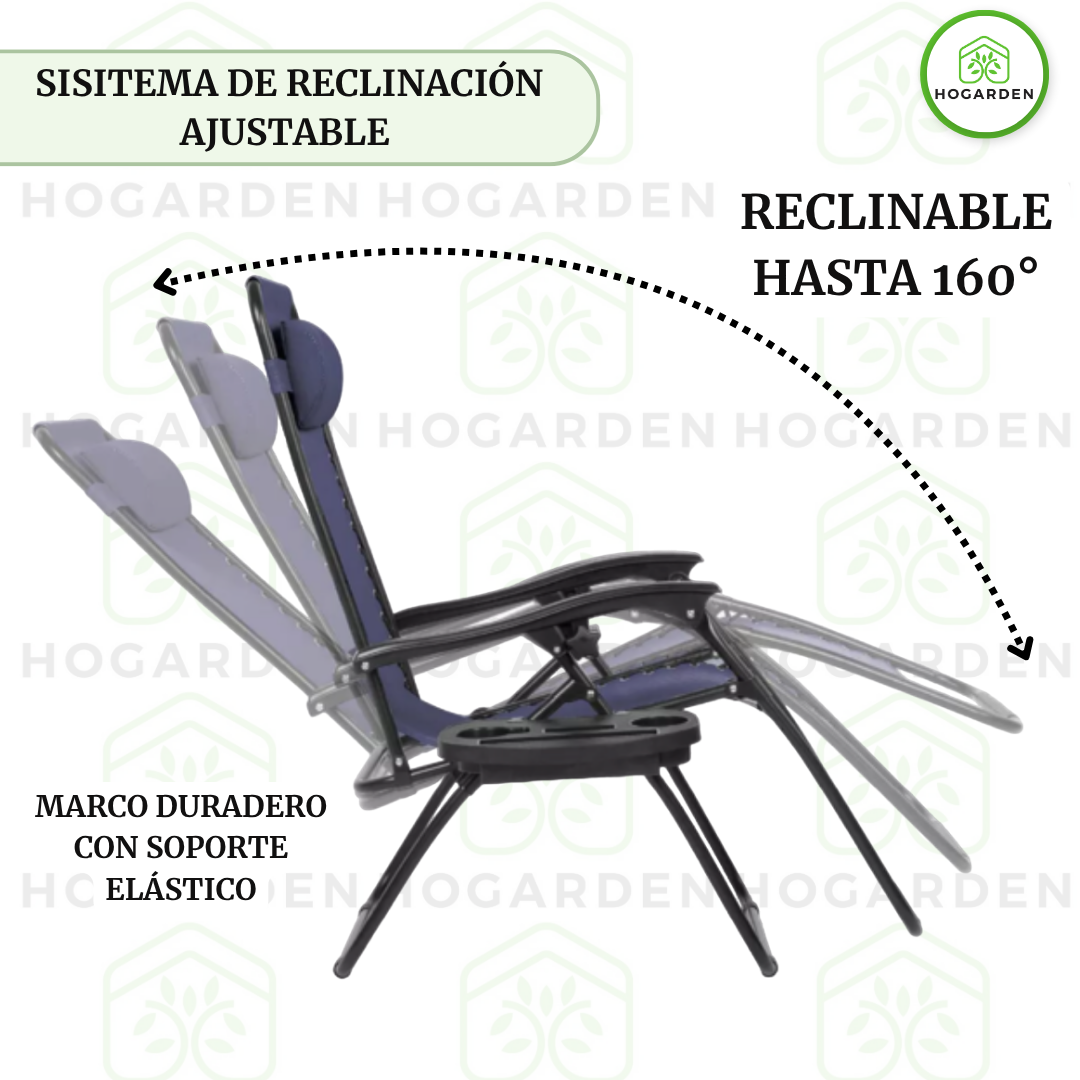 Silla Camastro Gravedad Cero Azul