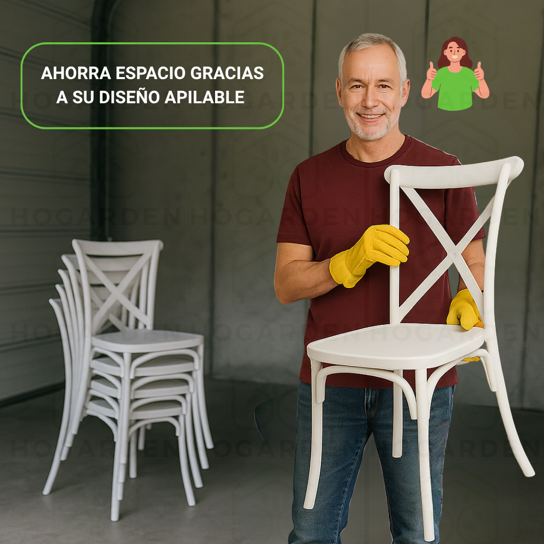 Silla Crossback Blanco Para Eventos