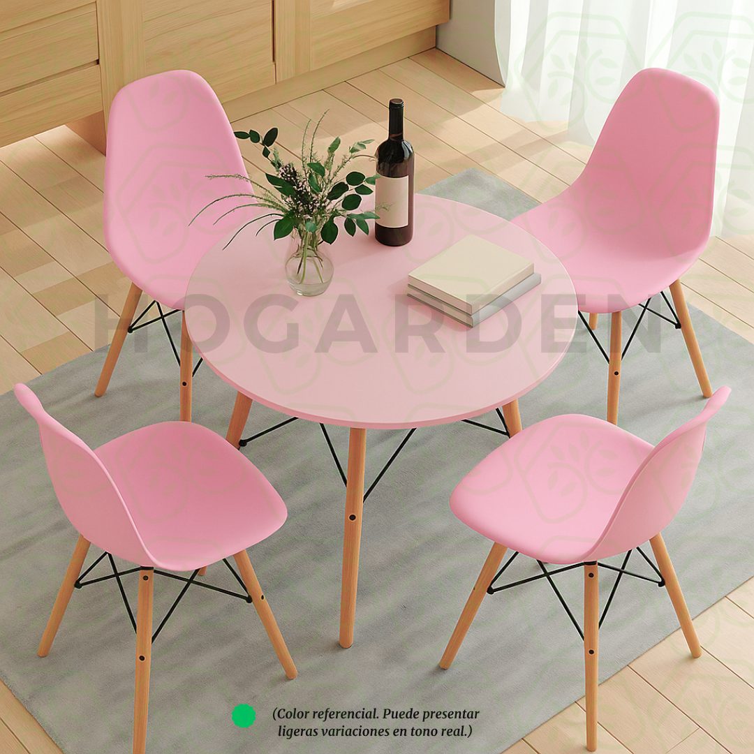 Mesa Eames Rosa Redonda