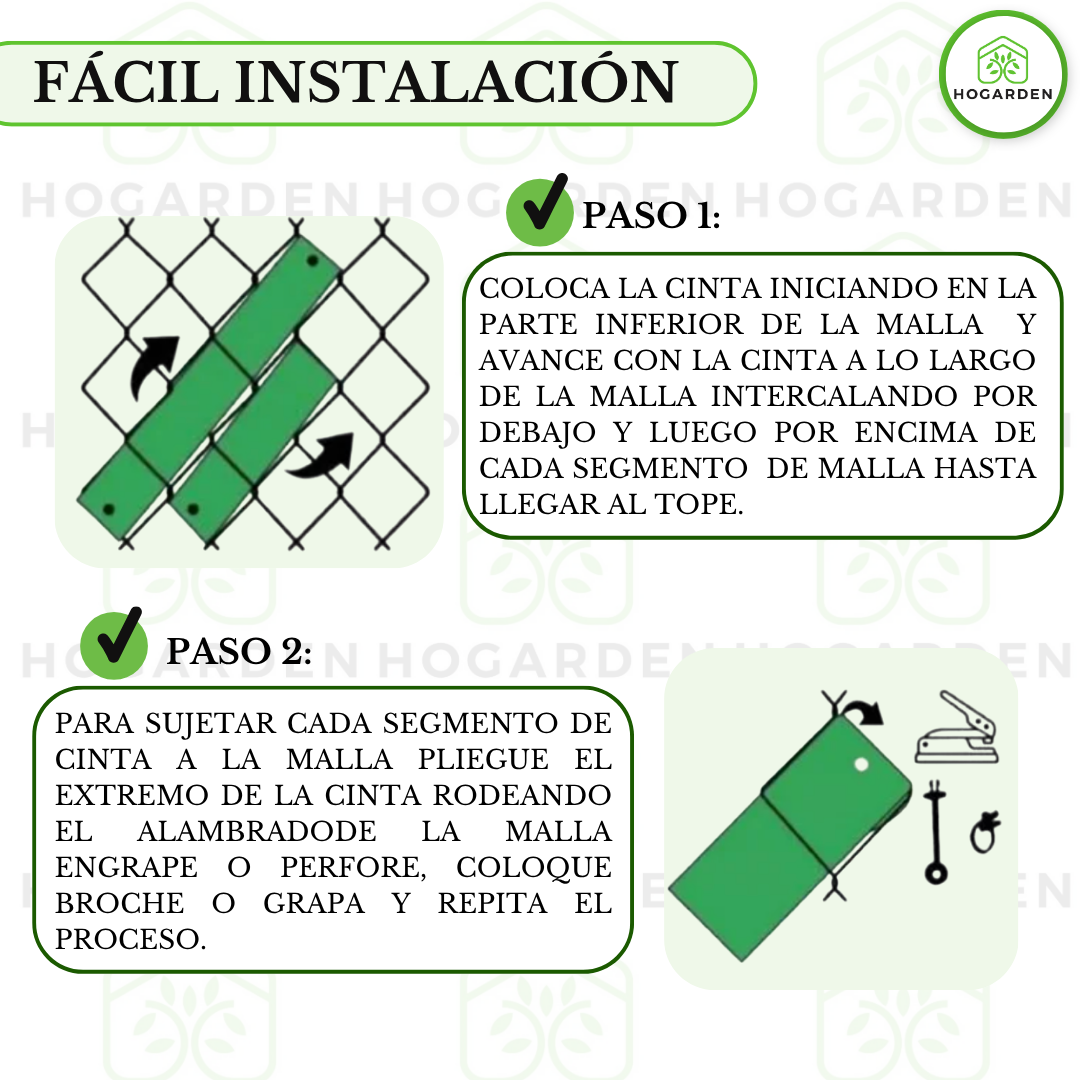 Cinta Rompeviento Verde Para Malla Ciclónica 10m2