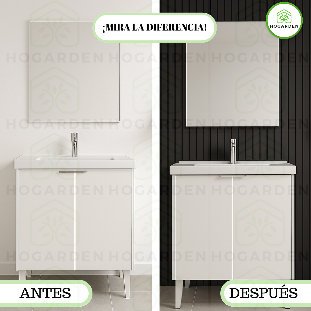 Panel Decorativos WPC Negro 1 m x 16 cm 12 Pzs