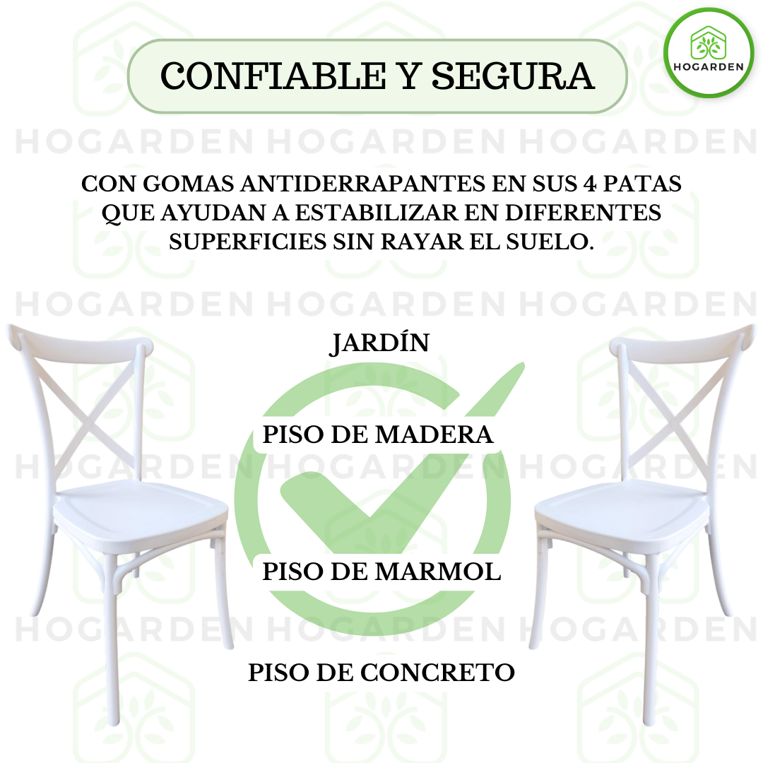 Silla Crossback Blanco Para Eventos