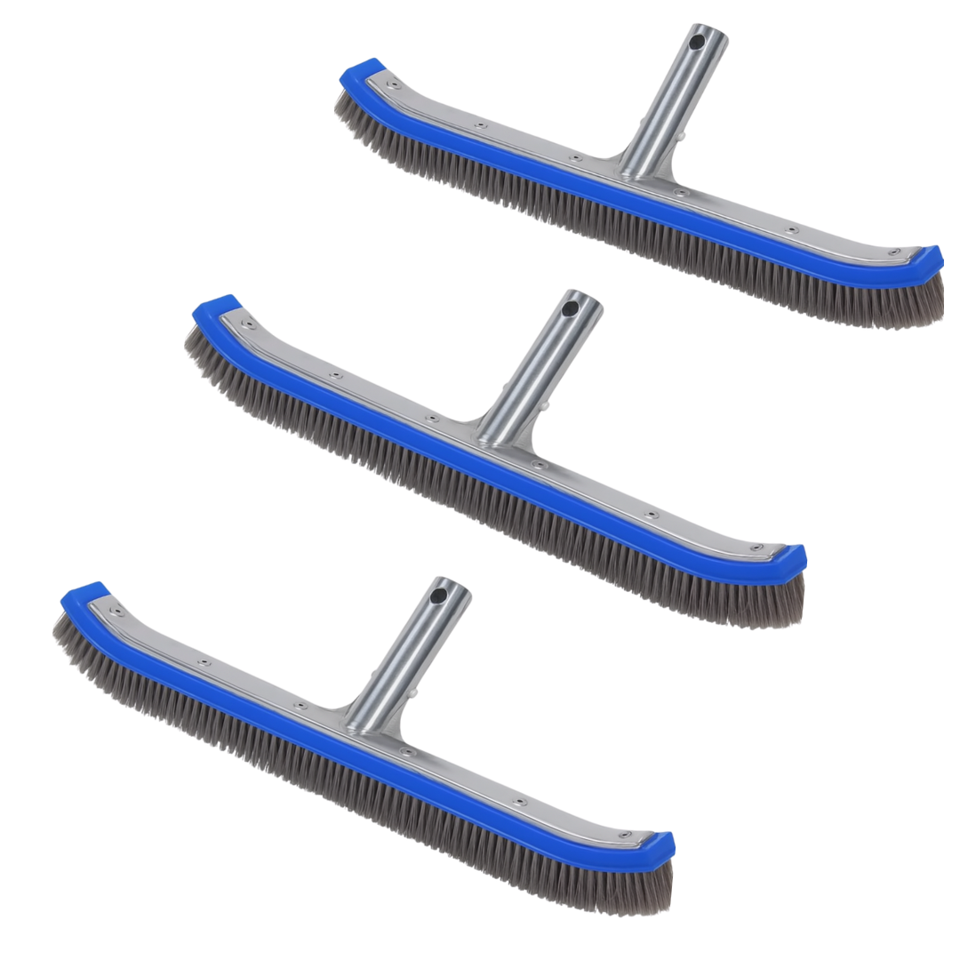 Cepillo Limpiador de Alberca 45 cm Cerdas Acero