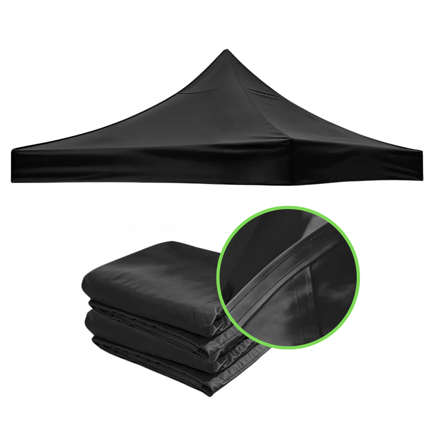 Repuesto De Toldo Negro 3x3 M