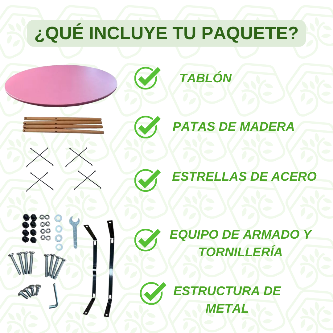 Mesa Eames Rosa Redonda