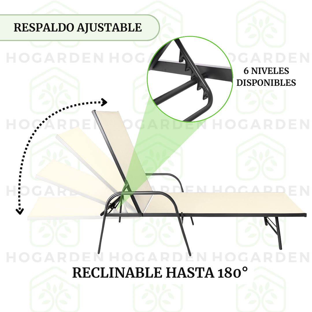 Camastro Metálico Beige