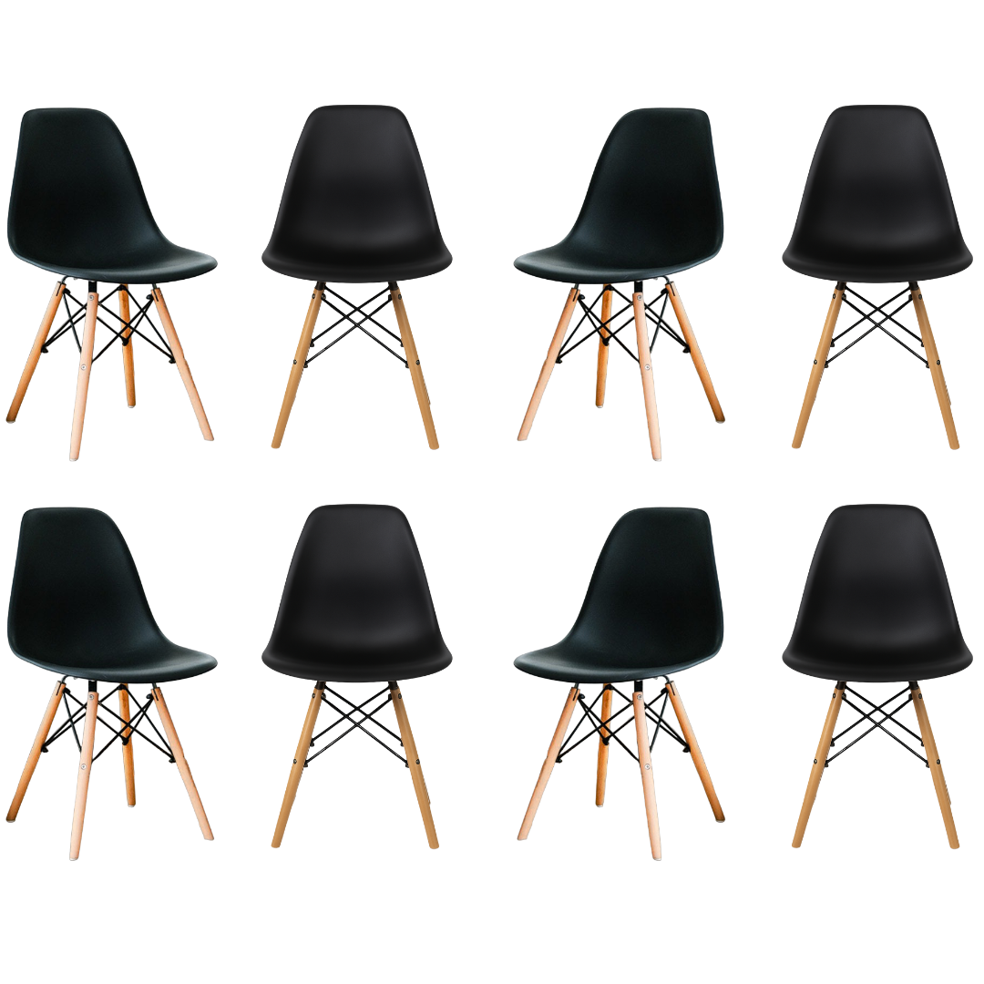Silla Eames Minimalista Negro