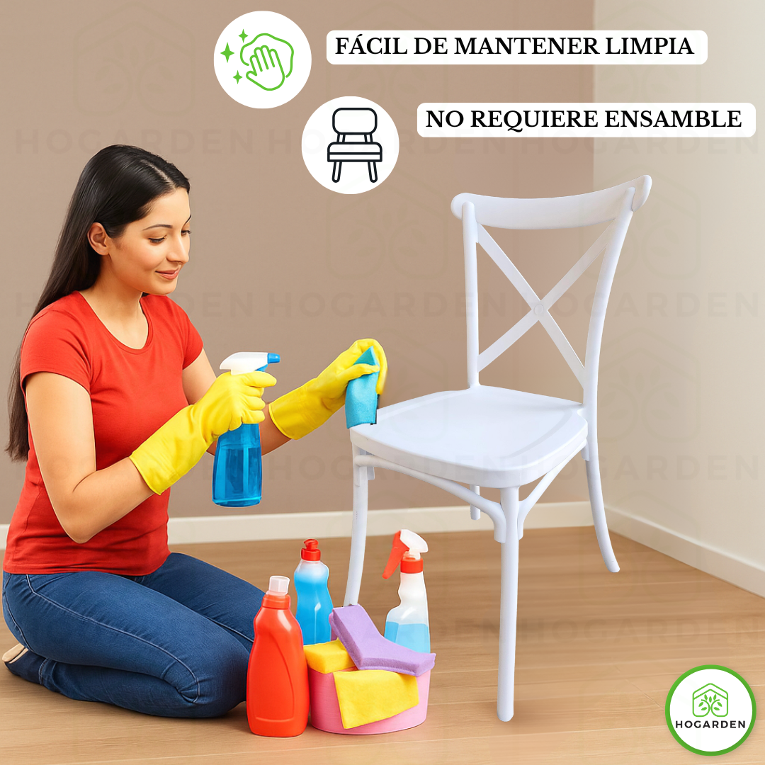 Silla Crossback Blanco Para Eventos