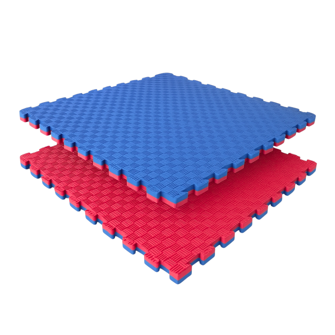 Tatami Piso Artes Marciales Rojo Con Azul