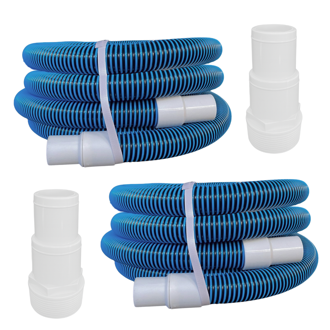 Combo Manguera 12 Con Adaptador Para Limpiar Alberca