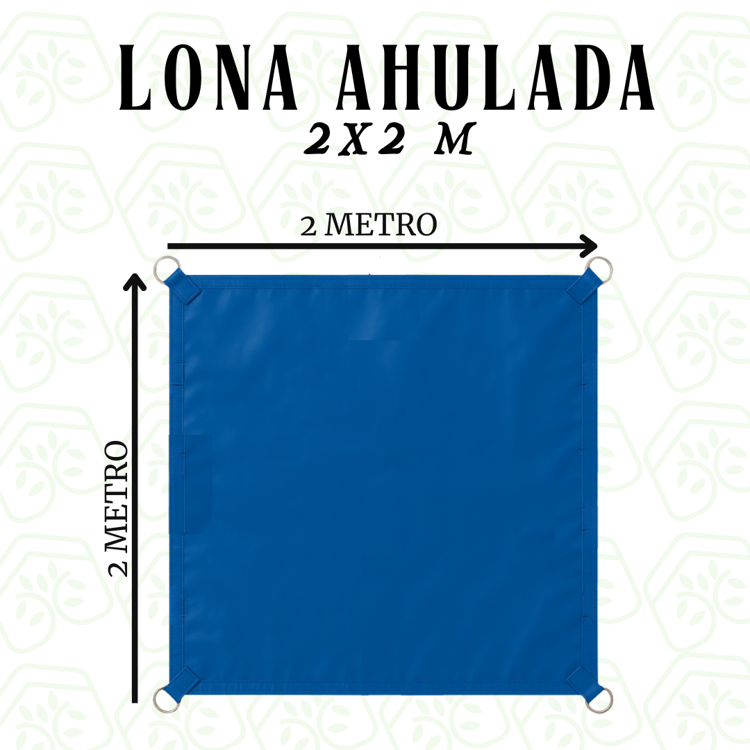 Lona Ahulada 2x2 M Reforzada Uso Rudo Impermeable
