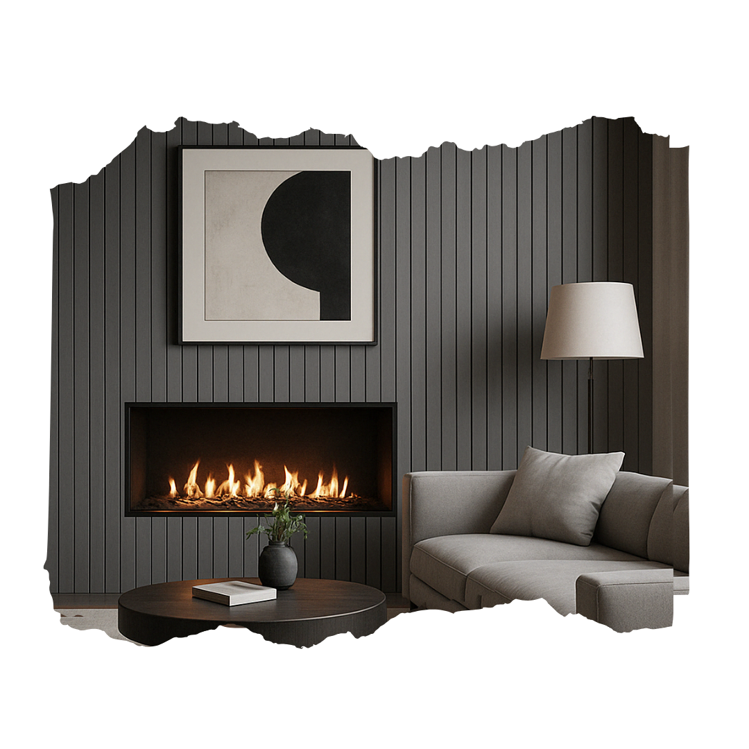 Panel Decorativo WPC Gris 2.9 m x 16 cm 10 Pzs